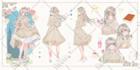 draw anime character sheet for you
