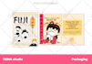 design a cute kawaii product packaging or label