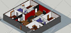create sketchup 3d model and 3d rendering interior design