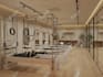 design gym, yoga and pilates studio with realistic 3d rendering