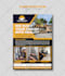design modern construction flyer and postcard