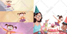 draw colorful story book illustrations