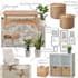 create professional interior design mood board, shopping list, floor plan