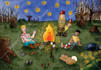 draw vintage children story book illustration for you