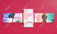 design carousel ads, square images for facebook, instagram