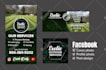 design door hanger, rack card, postcard for lawn care, roofing, hvac, cleaning