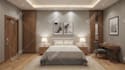 do interior design of commercial restaurant, office, cafe with 3d render