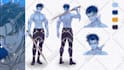 draw custom character sheet or reference sheet design in anime, furry style