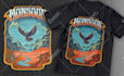 create custom cartoon t shirt design for sports game theme