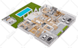 convert 2d to 3d floor plans in 10 hrs