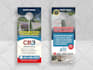 do lawn care door hanger postcard and flyer design