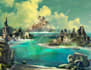 illustrate detailed fantasy cityscapes, no ai
