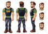 draw a reference sheet of you character in anime style