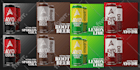 design unique can labels for energy drinks, soda, beer for your brand
