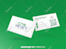 design elegant and modern business card design with qr code