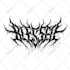 create brutal death thrash black metal band typography logo