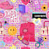 create a digital watercolor style pattern