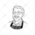 draw clean black and white line art illustration