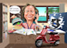 create a detailed custom caricature with a personalized scene