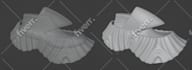 build a 3d polygon modeling of your shoes