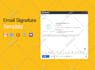 create a clickable and editable HTML email signature