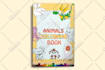 do children coloring book, book cover and interior design