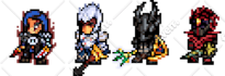 create professional pixel art characters and animations