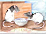 draw watercolor cute animals and cards