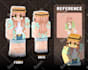 make your best custom minecraft skin for java and bedrock