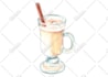 create watercolor food illustrations