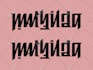 hand draw a unique ambigram for you