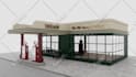 design and rendering for coffee shop, fast food, restaurant