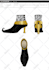 make gorgeous detailed shoes illustration and tech drawing