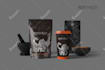 make supplement label design product mockup and label design