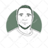 draw minimalist flat line art portrait for your avatar