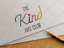 design custom trendy hand drawn logo and branding kit with brand identity