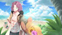 draw your girl character with background in anime style