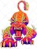 draw dinosaur or monster based your brief