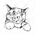draw custom pet portrait in line art vector illustration