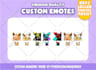 create custom chibi cute emotes for twitch, youtube, discord