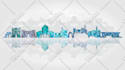 design skyline illustration with city landmarks