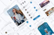 design modern mobile app UI UX for ios and android in figma