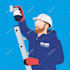 design a 2d flat illustration for your website
