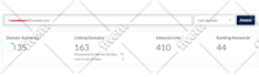 increase moz da  domain authority da 50 plus granted ranking
