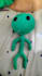 make a cute plush doll using felt fabric with beads eyes