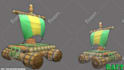 make a 3d stylized house for your game