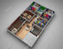 interior design with 3d realistic render for commercial