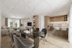 do modern 3d interior design and rendering for living room, kitchen, dining