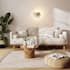 create minimalist interior design, photorealistic visualization for area 5 m2