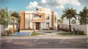 create exterior design with realistic render